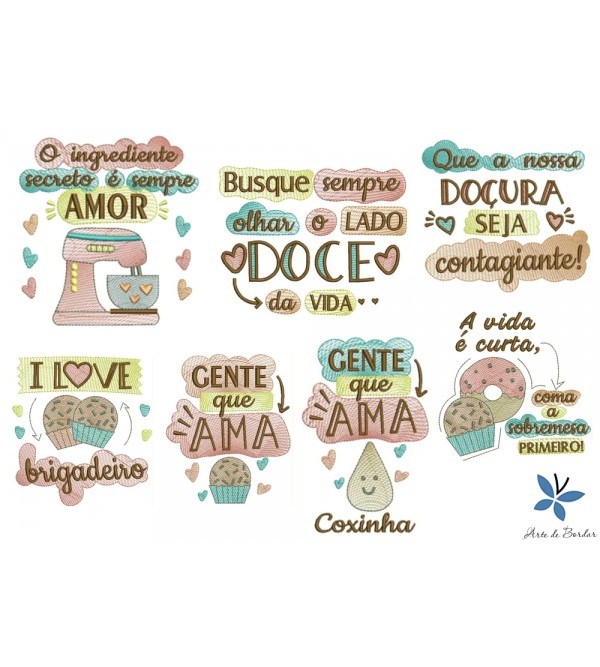 Matrizes de Bordado Coleção de Cozinha 006