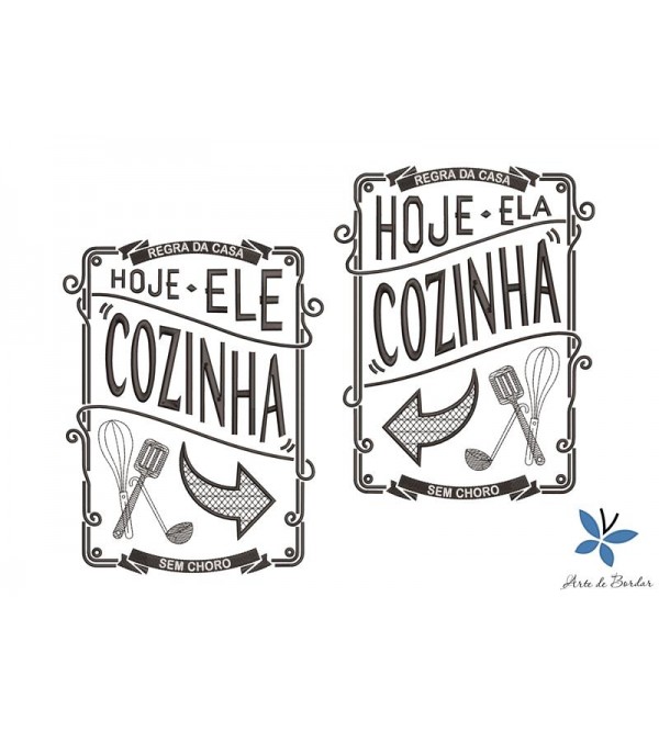 Matrizes de Bordado Coleção de Cozinha 008