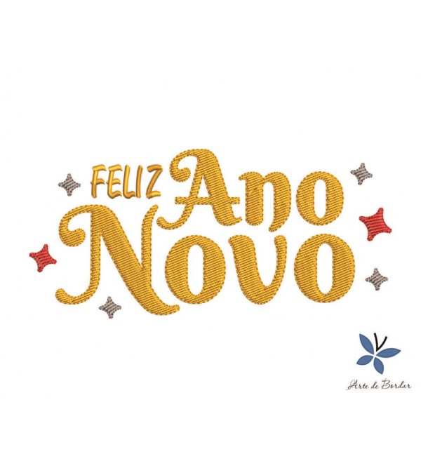 Matriz de Bordado Ano Novo 013