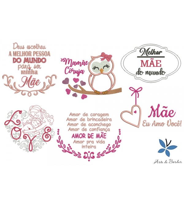 Matrizes de Bordado Coleção Dia das Mães 003