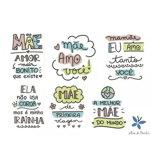 Matrizes de Bordado Coleção Dia das Mães 005