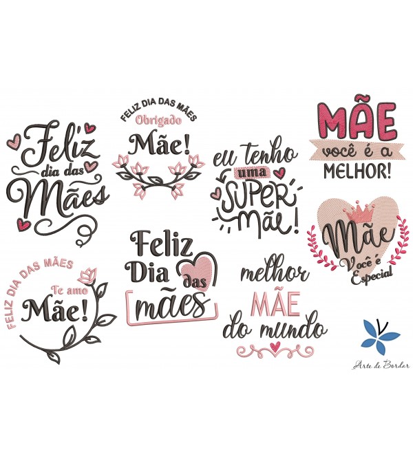 Matrizes de Bordado Coleção Dia das Mães 011