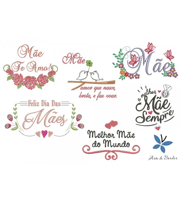 Matrizes de Bordado Coleção Dia das Mães 001