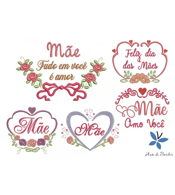 Matrizes de Bordado Coleção Dia das Mães 002
