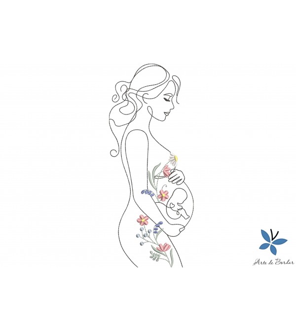 Matriz de Bordado Dia das Mães 005