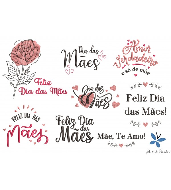 Matrizes de Bordado Coleção Dia das Mães 013