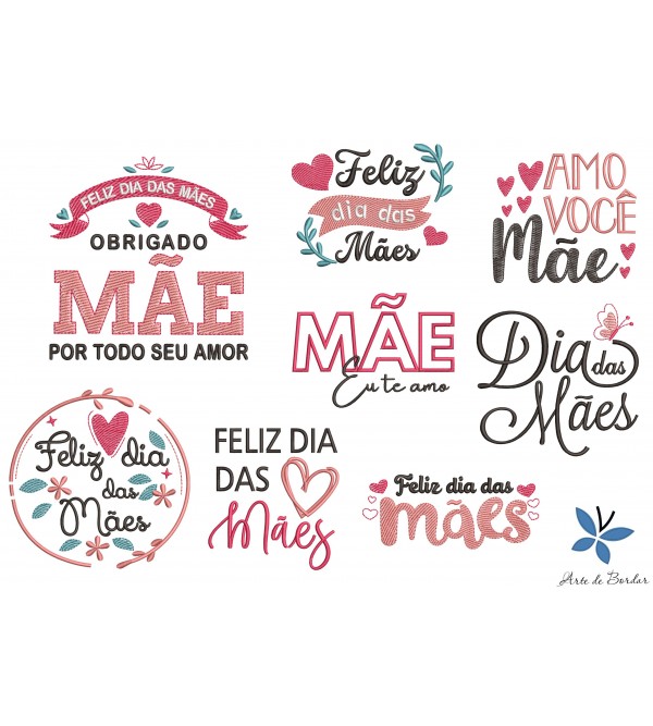 Matrizes de Bordado Coleção Dia das Mães 014