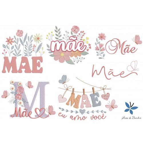 Matrizes de Bordado Coleção Dia das Mães 019