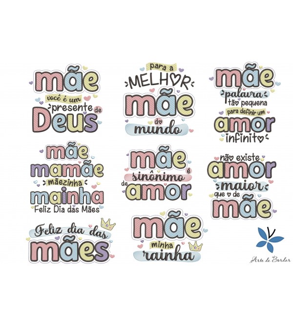 Matrizes de Bordado Coleção Dia das Mães 023