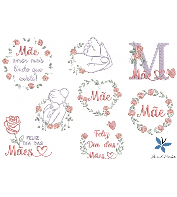 Matrizes de Bordado Coleção Dia das Mães 017