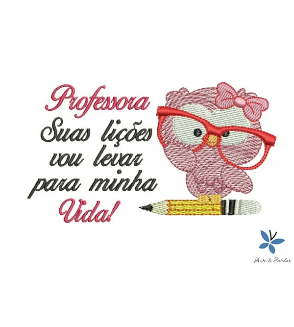 Matriz de Bordado Dia do Professor 006