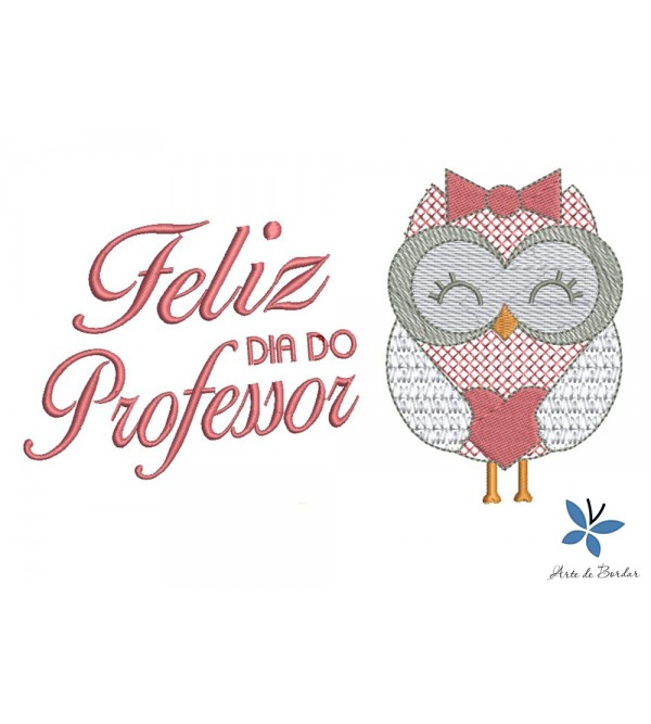 Matriz de Bordado Dia do Professor 009
