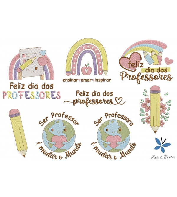 Matrizes de Bordado Coleção Dia dos Professores ...