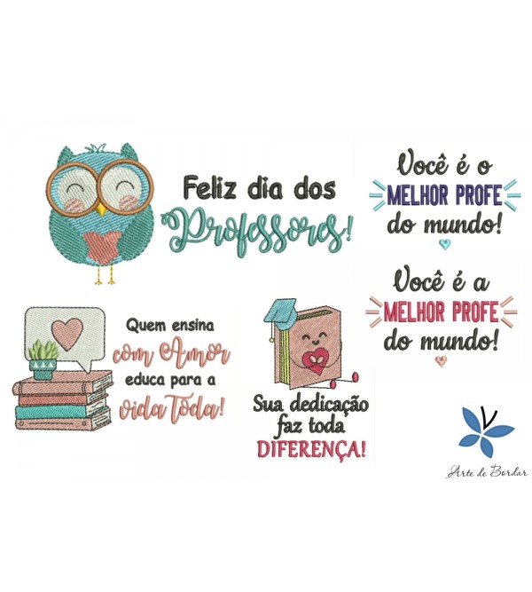 Matrizes de Bordado Coleção Dia dos Professores ...