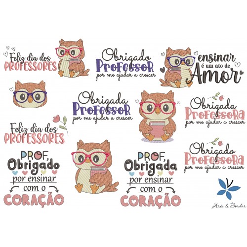 Matrizes de Bordado Coleção Dia dos Professores ...