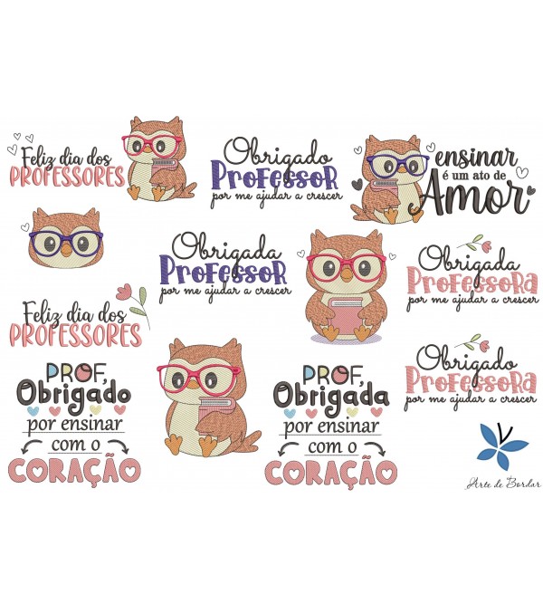 Matrizes de Bordado Coleção Dia dos Professores ...