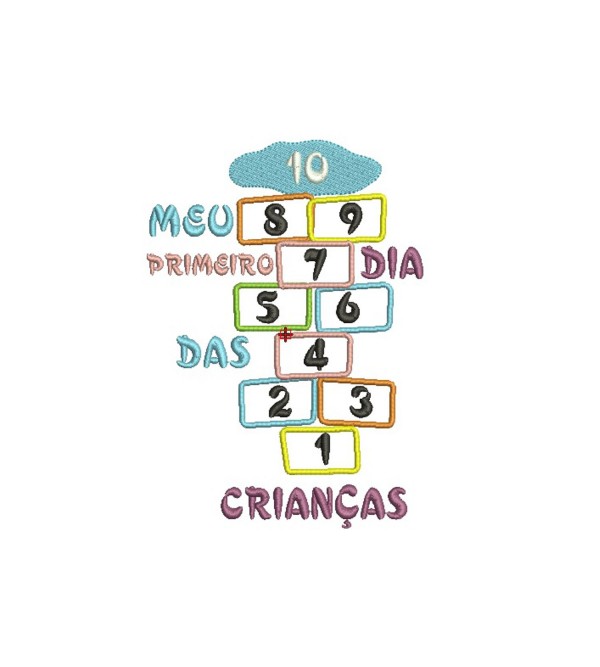 Matriz de Bordado Primeiro Dia das Crianças 002
