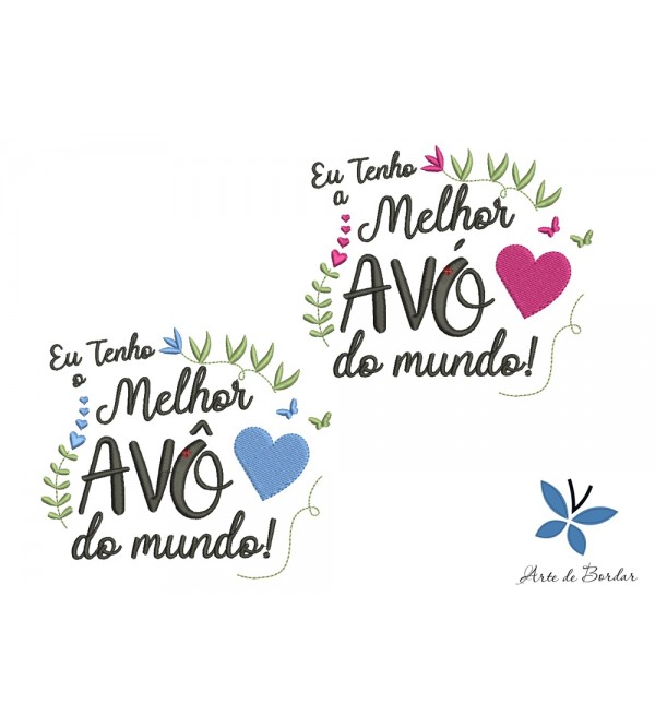 Matrizes de Bordado Coleção Dia dos Avós 001 