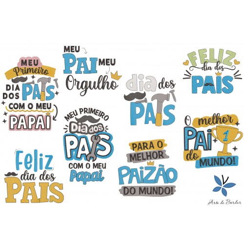 Matrizes de Bordado Dia dos Pais 036