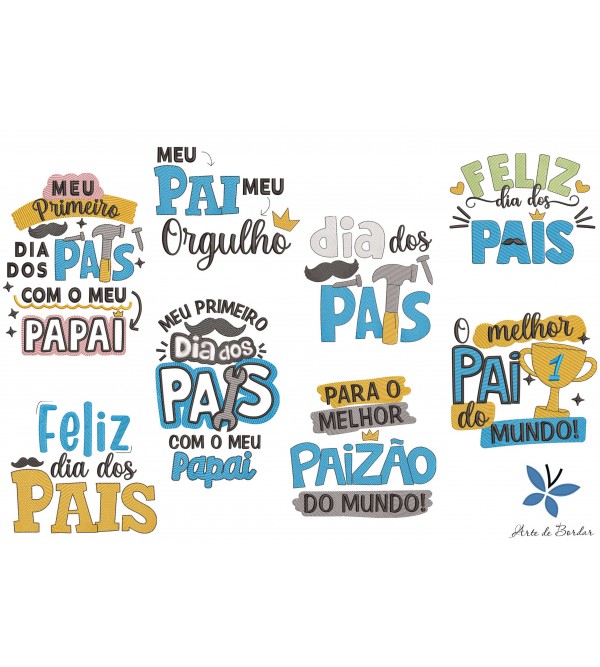 Matrizes de Bordado Dia dos Pais 036