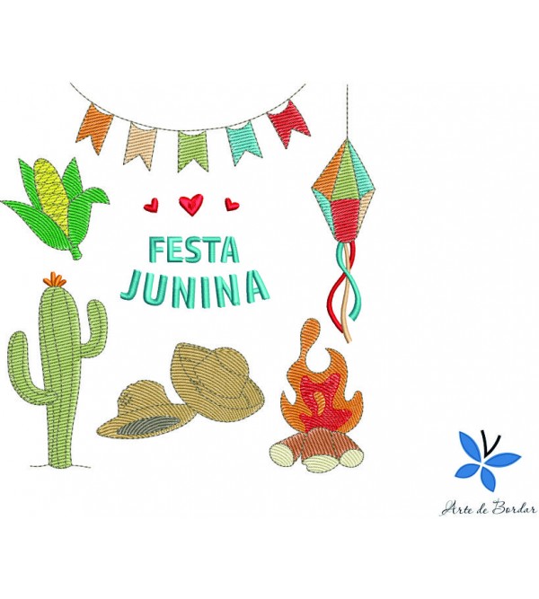 Matriz de Bordado FESTA JUNINA 007