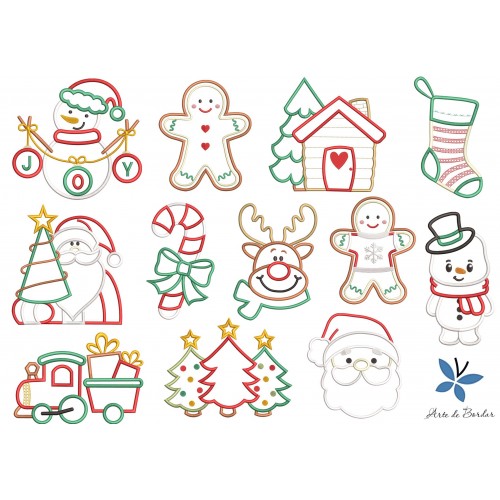 Matrizes de Bordado Coleção de Natal 001