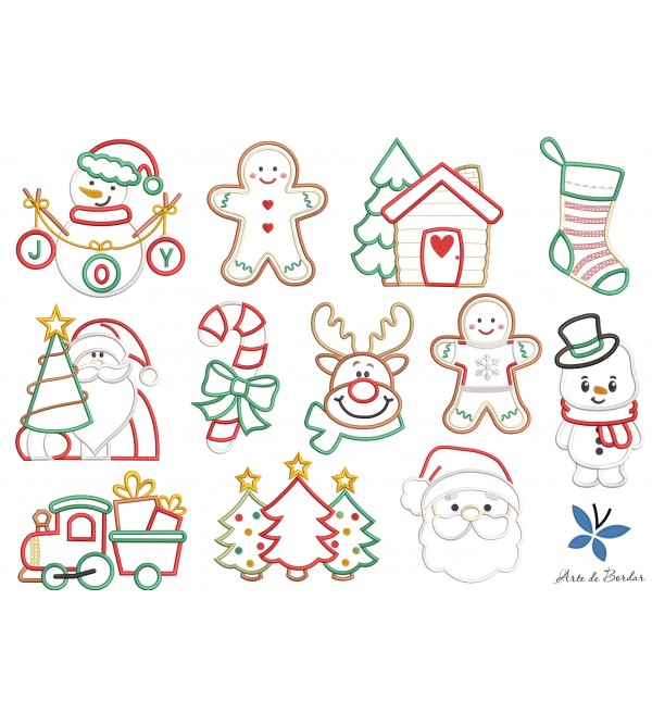 Matrizes de Bordado Coleção de Natal 001