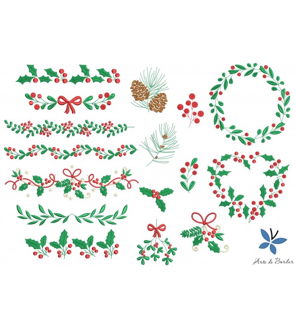Matrizes de Bordado Coleção de Natal 035