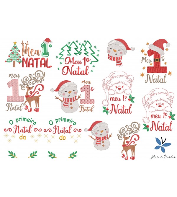 Matrizes de Bordado Coleção de Natal 029