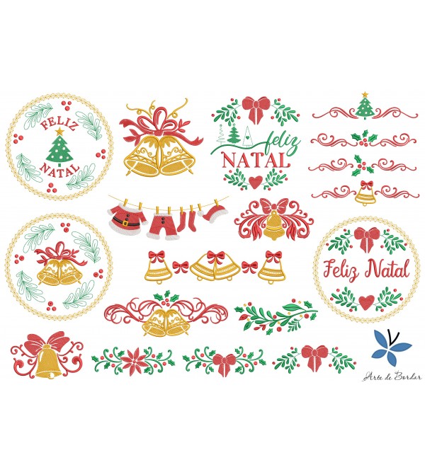 Matrizes de Bordado Coleção de Natal 030