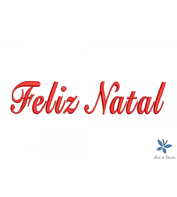 Matriz de Bordado Feliz Natal 002