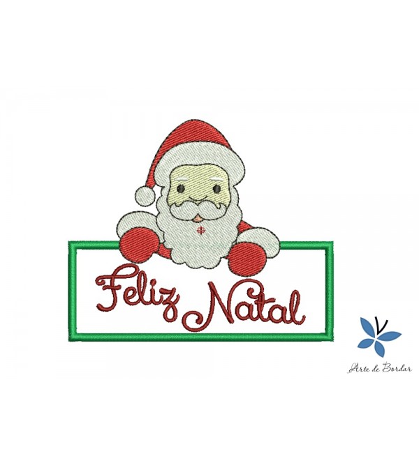 Matriz de Bordado Feliz Natal 009