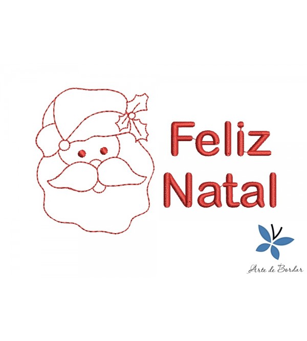 Matriz de Bordado Feliz Natal 010