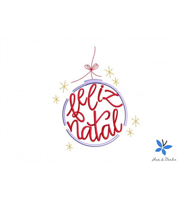 Matriz de Bordado Feliz Natal 014