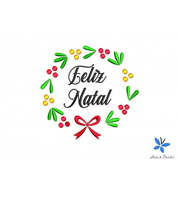 Matriz de Bordado Feliz Natal 013