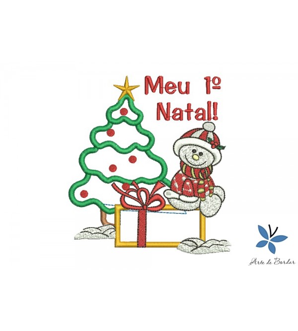 Matriz de Bordado Meu Primeiro Natal 013