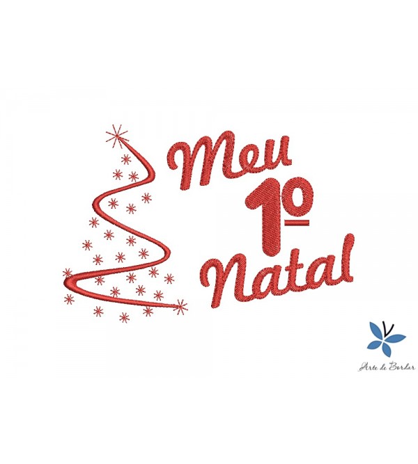 Matriz de Bordado Meu Primeiro Natal 014