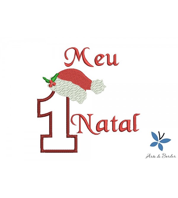 Matriz de Bordado Meu Primeiro Natal 016