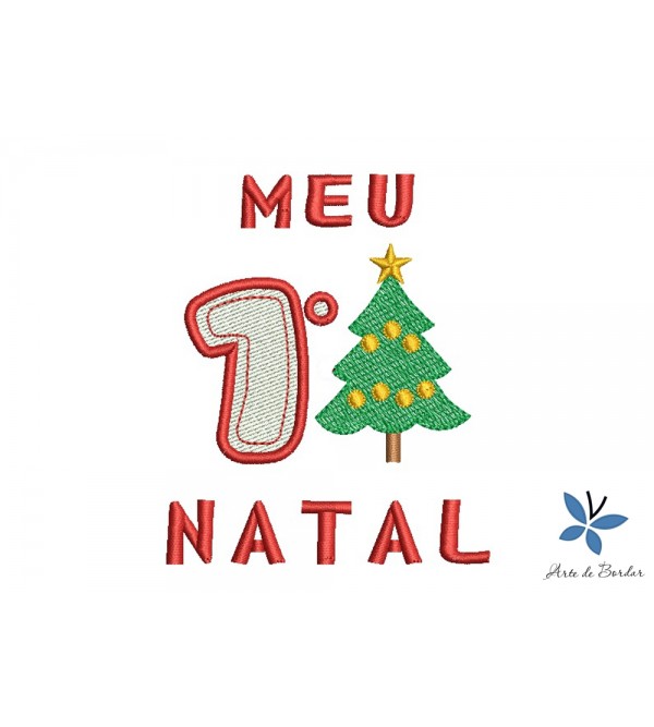 Matriz de Bordado Meu Primeiro Natal 018