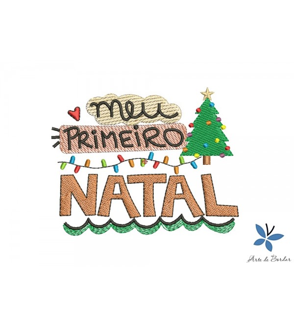 Matriz de Bordado Meu Primeiro Natal 019