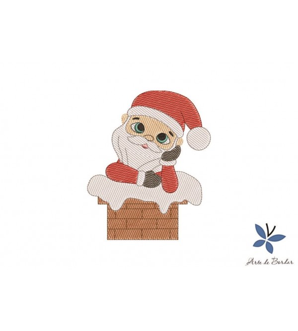 Matriz de Bordado Papai Noel 007