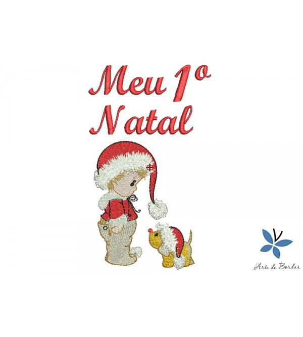 Matriz de Bordado Meu Primeiro Natal 011