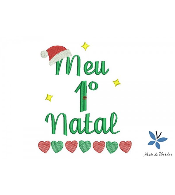 Matriz de Bordado Meu Primeiro Natal 006
