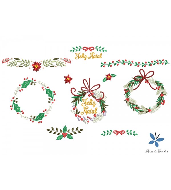 Matrizes de Bordado Coleção de Natal 014