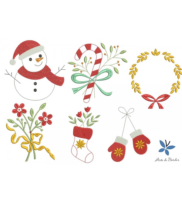Matrizes de Bordado Coleção de Natal 026