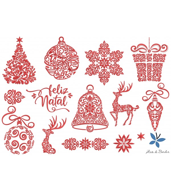 Matrizes de Bordado Coleção de Natal 023