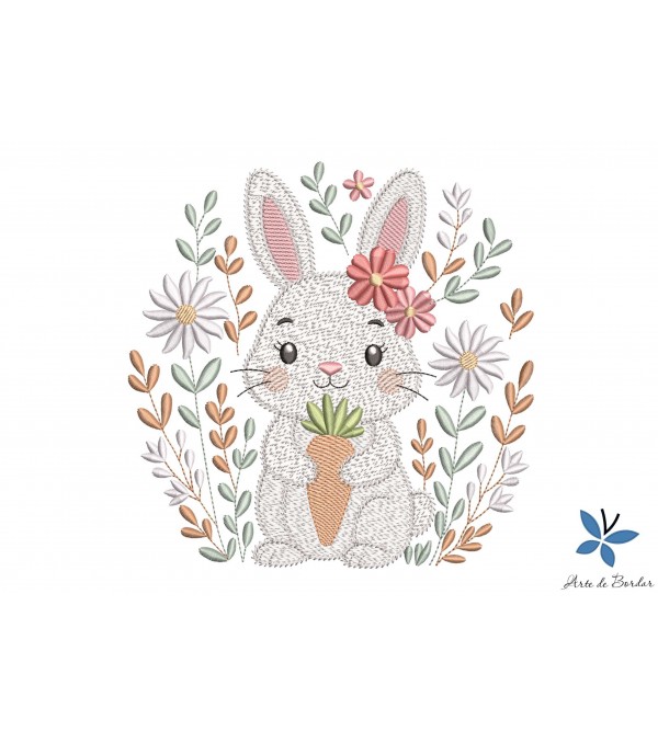 Matriz de Bordado Coelhinho 001