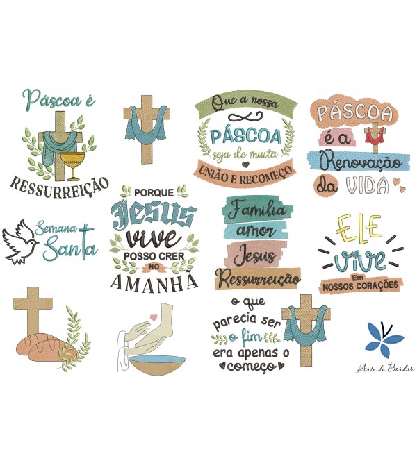 Matrizes de Bordado Páscoa 084