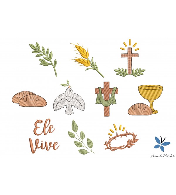 Matrizes de Bordado Páscoa 012