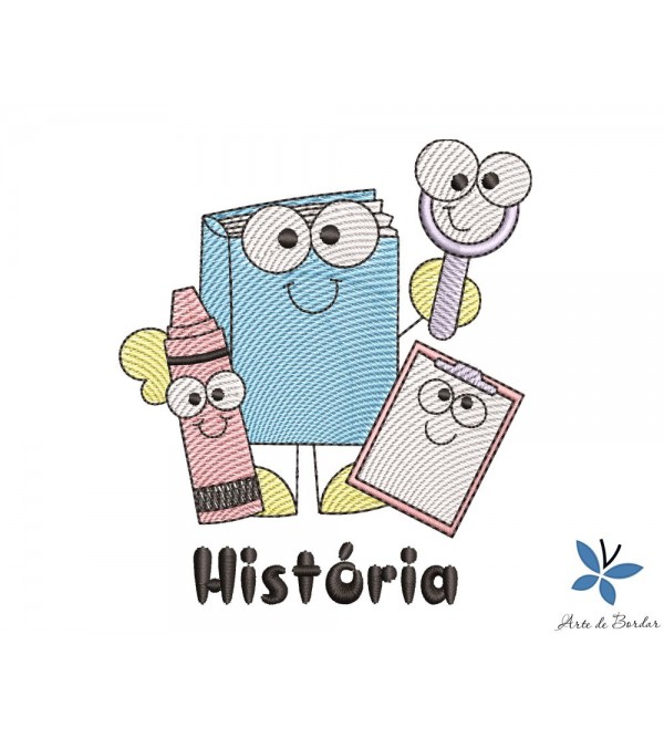 Matriz de Bordado Volta as Aulas 047